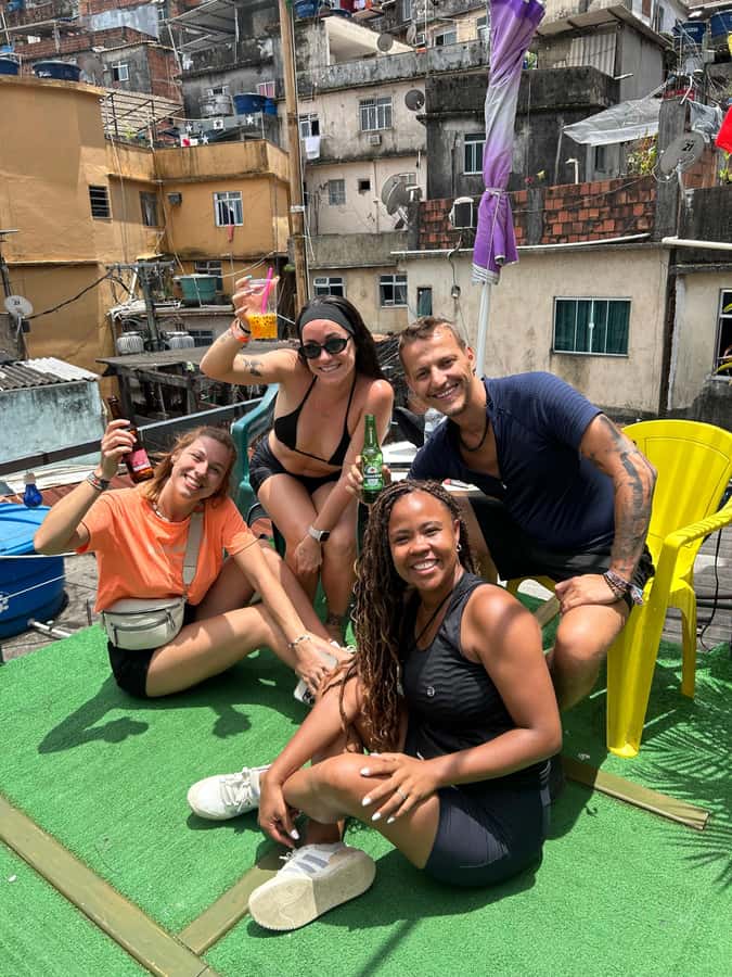 A Walk in the Rocinha Favela: Women Leading the Way - Street art, shops, and a public library