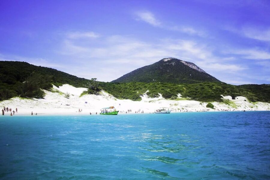 Arraial do Cabo, the Brazilian Caribbean. - Blue Grotto and Fenda de Nossa Senhora from the water