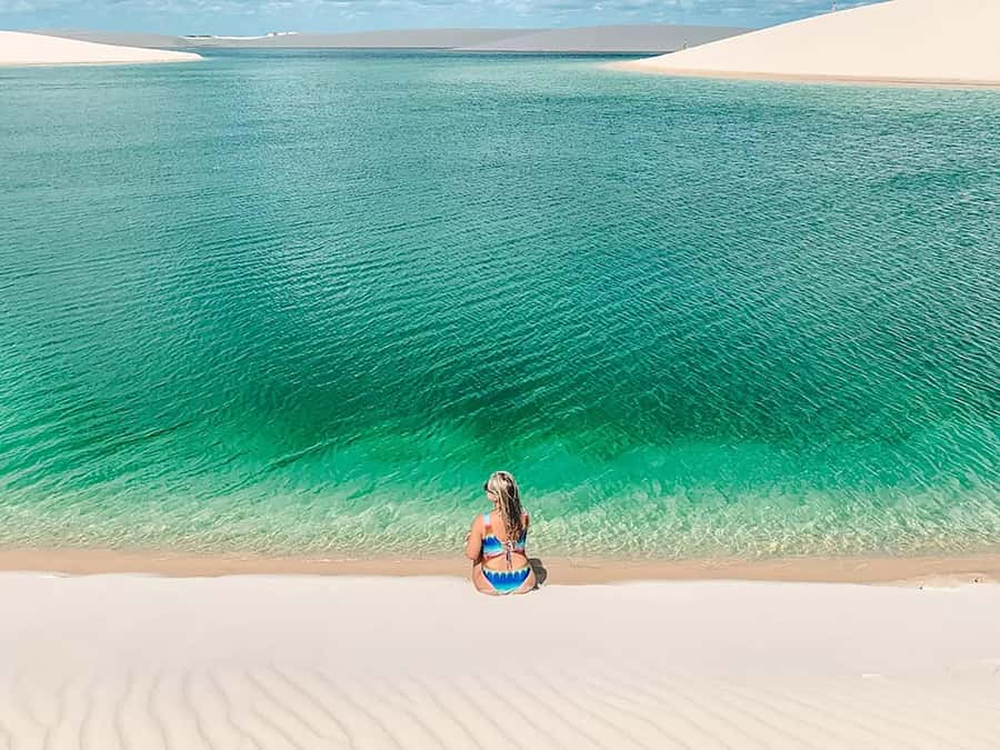 Barreirinhas: Lagoa Azul and Maranhao Half-Day Guided Tour - Crossing the dunes toward Lagoa Azul