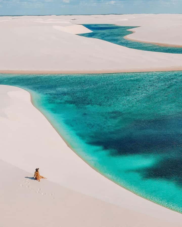 Day trekking in Lençóis Maranhenses - Lagoa Azul to Lagoa Bonita