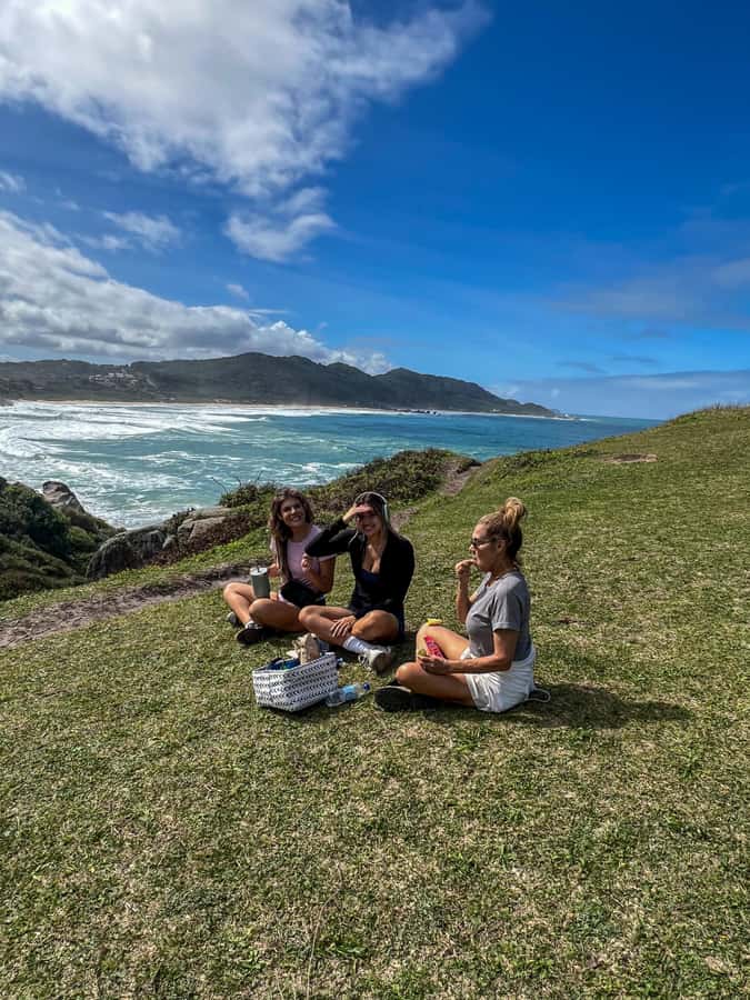 Florianopolis: Gravata Beach Trail with Picnic - Swimming among volcanic rocks