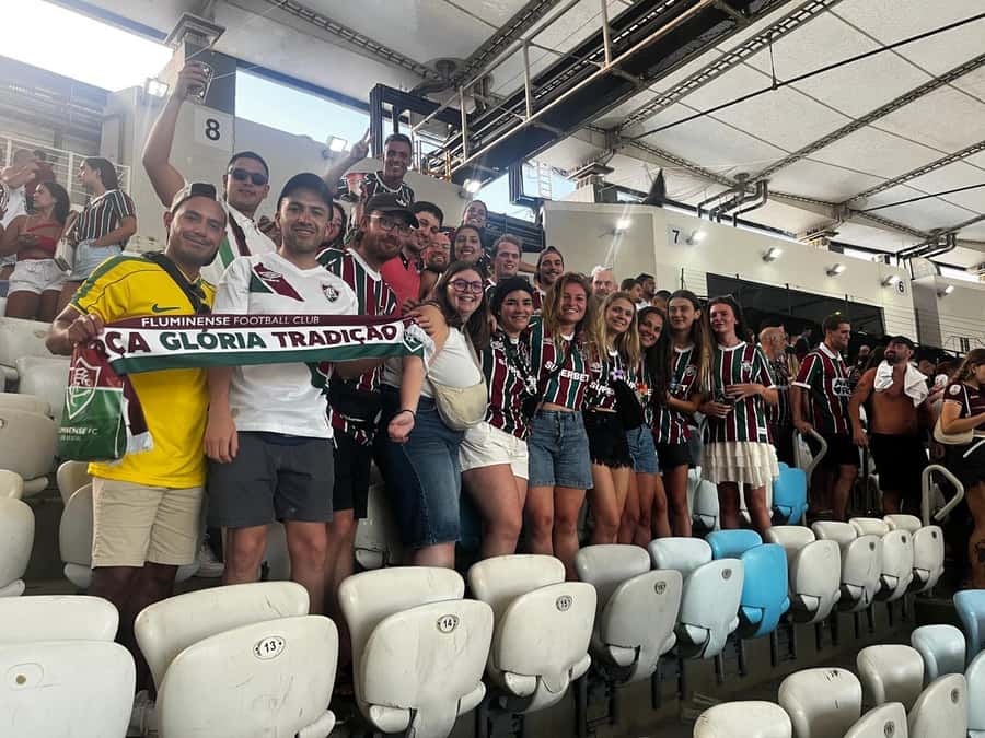Fluminense Football Match at Maracanã with Local Hosts - Leaving the stadium with the group