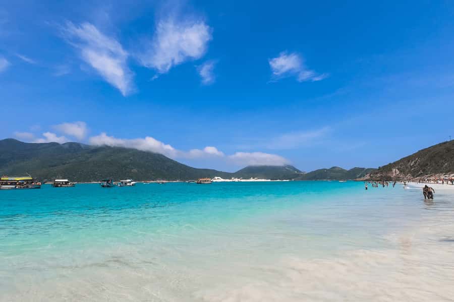 From Búzios: Arraial do Cabo with Boat Tour and BBQ Lunch - Ilha do Farol, the first beach stop