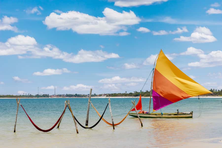 From Fortaleza: Day Trip to Jericoacoara - Lagun Beach and the first lagoon stop
