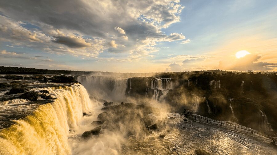 From Foz do Iguaçu: Sunset at the Falls - Who will enjoy this most