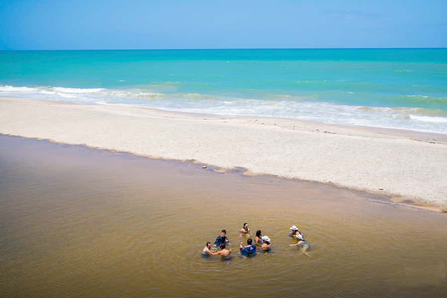 From João Pessoa: Full-Day Southern Coast Beaches Tour - Praia Bela and the Mucatú River meeting the sea