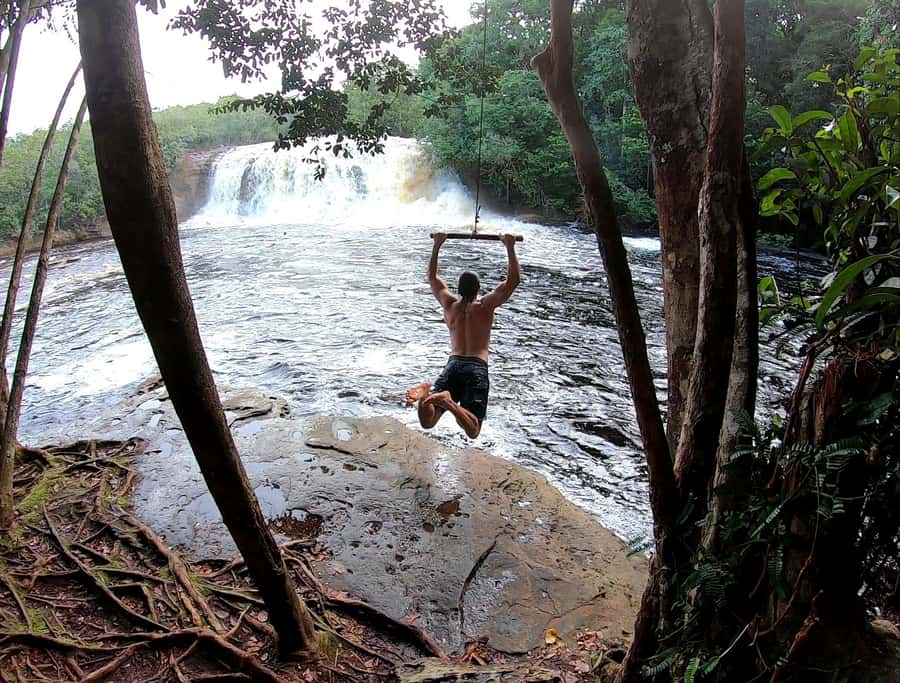 From Manaus: Presidente Figueiredo Waterfalls Daytrip - First waterfall: swimming in the Amazon forest