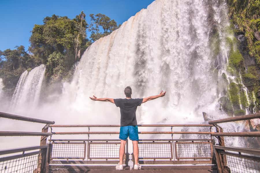 From Puerto Iguazu: Brazilian Side of the Falls with Ticket - The visitor station sets the scene