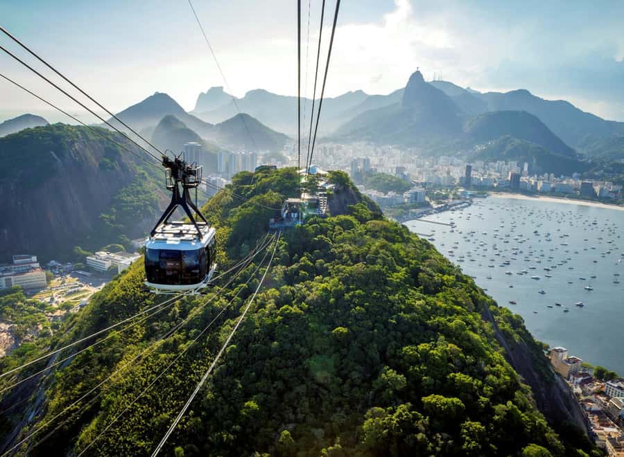 From Rio de Janeiro: Sugarloaf Mountain Tour with Cable Car - The second ride to the 395-meter summit