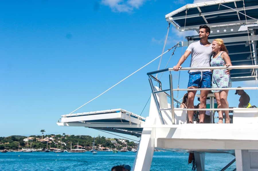 From Rio: Full Day in Búzios with Catamaran Tour and Lunch - João Fernandes and the First Swim