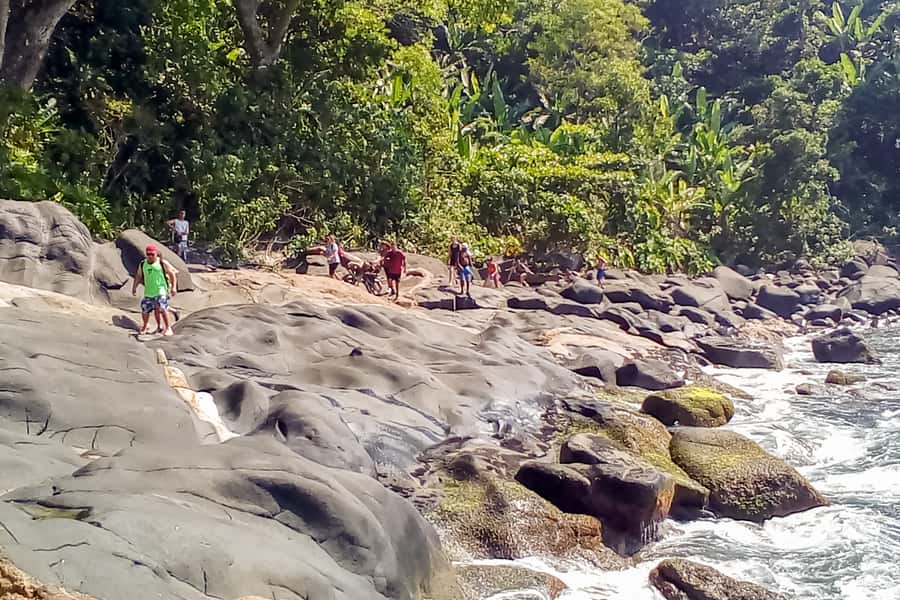 From São Paulo: Santo Amaro Island Trekking by Wild Beaches - Camburi Waterfall and its natural pool