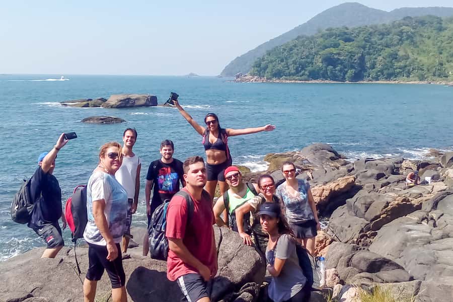 From São Paulo: Santo Amaro Island Trekking by Wild Beaches - Free time back at White Beach