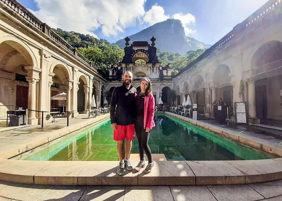 Green Rio: Guided Tour of Botanical Garden and Lage Park - The mansion, pool, and famous central courtyard