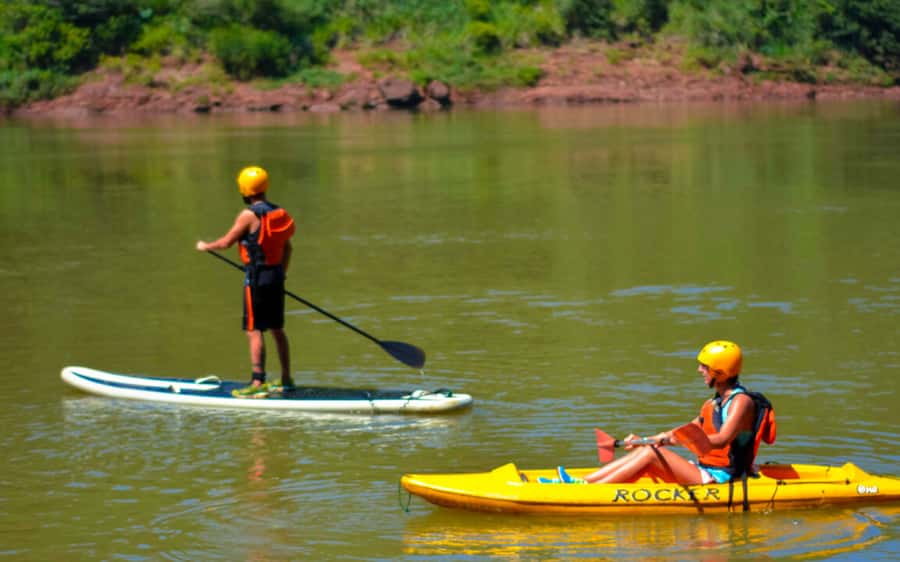 Guided Hike and Kayak or SUP River Tour w/ Transfer - From Foz do Iguaçu to Aguaray Expedition