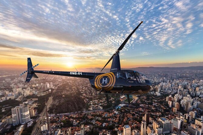 Helicopter Flight over São Paulo City - Neo-Gothic São Paulo and its 1913 cathedral