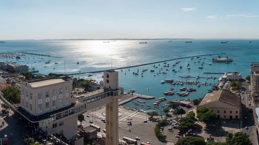 Historic City Tour in Salvador - Municipal Square and the view from Lacerda Elevator