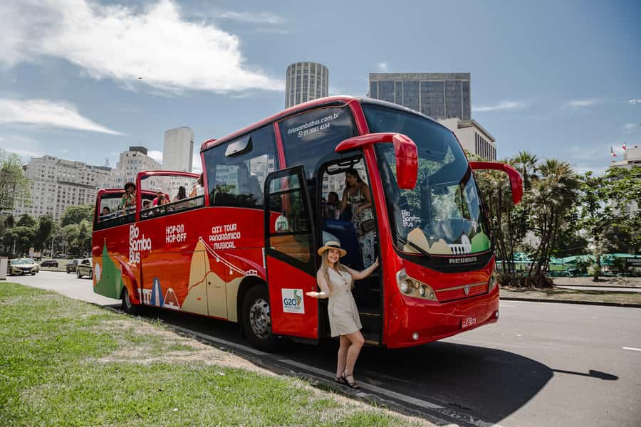 Hop-ON Hop-OFF Sightseeing Bus in Rio de Janeiro - Rio Samba Bus - Starting at Copacabana and the South Zone