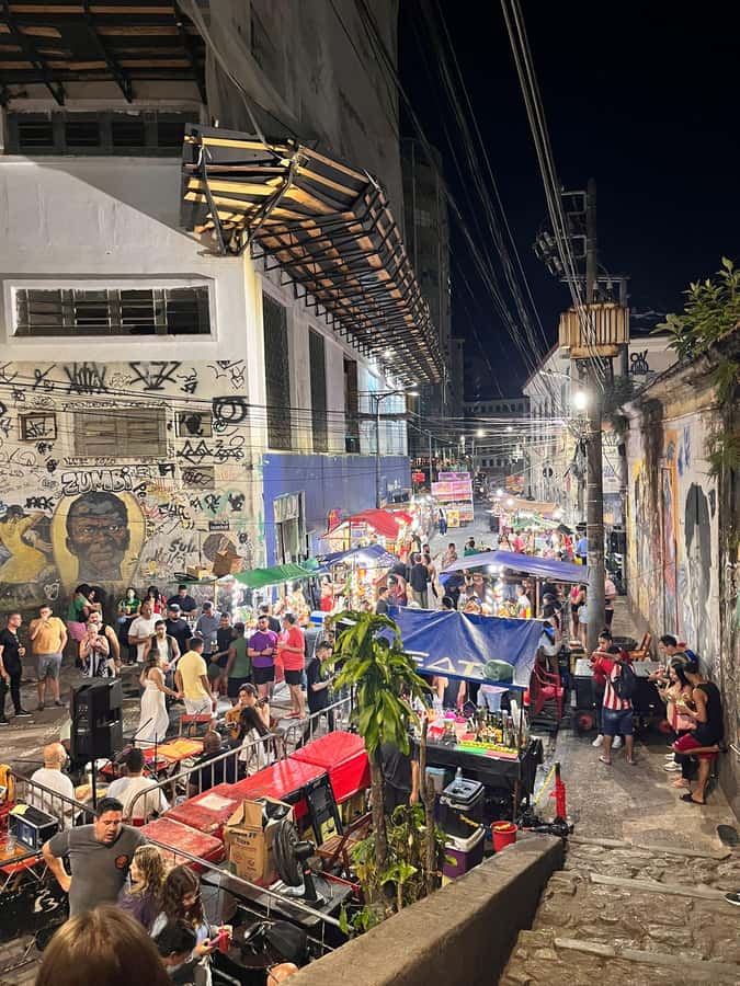 Pedra do Sal: Live Samba Night with Local Guide & Drink - Walking into Little Africa after dark