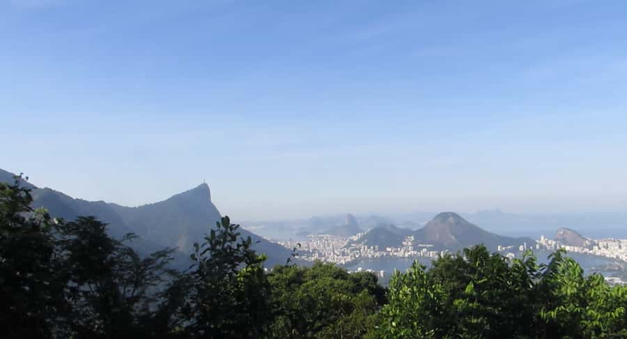 Rio: Botanical Garden, Tijuca Forest, and Parque Lage Tour - Parque Lage Beneath Christ the Redeemer