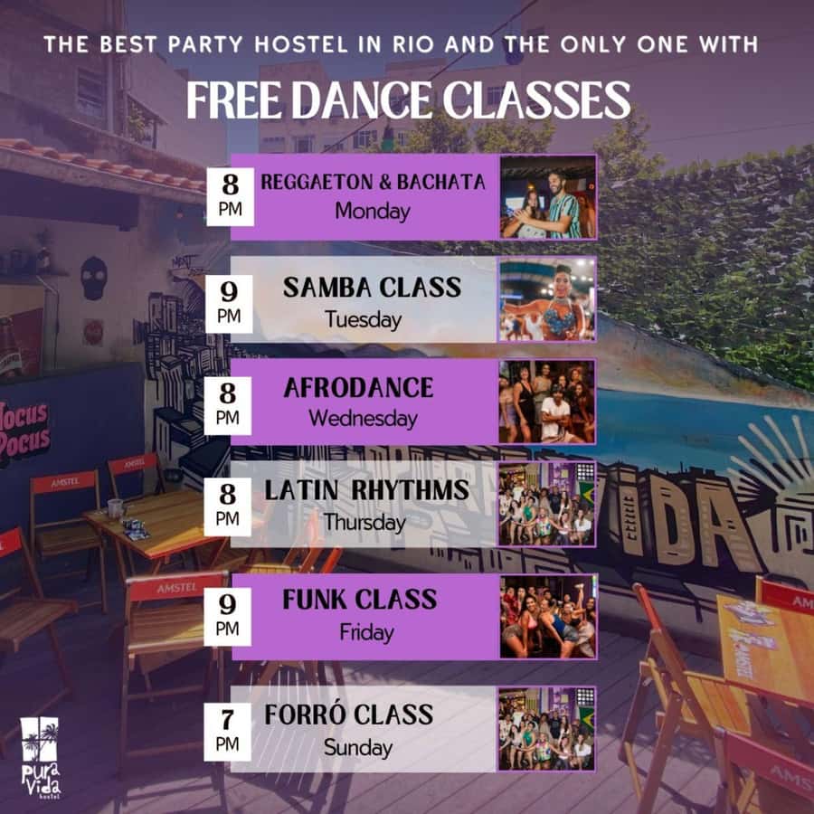 Rio: Caipirinha Workshop and Samba Class - Meeting people at Pura Vida Hostel