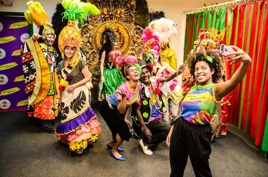 Rio: Carnival Backstage Tour at Samba City with Cocktail - Costumes, photos, and the most playful part