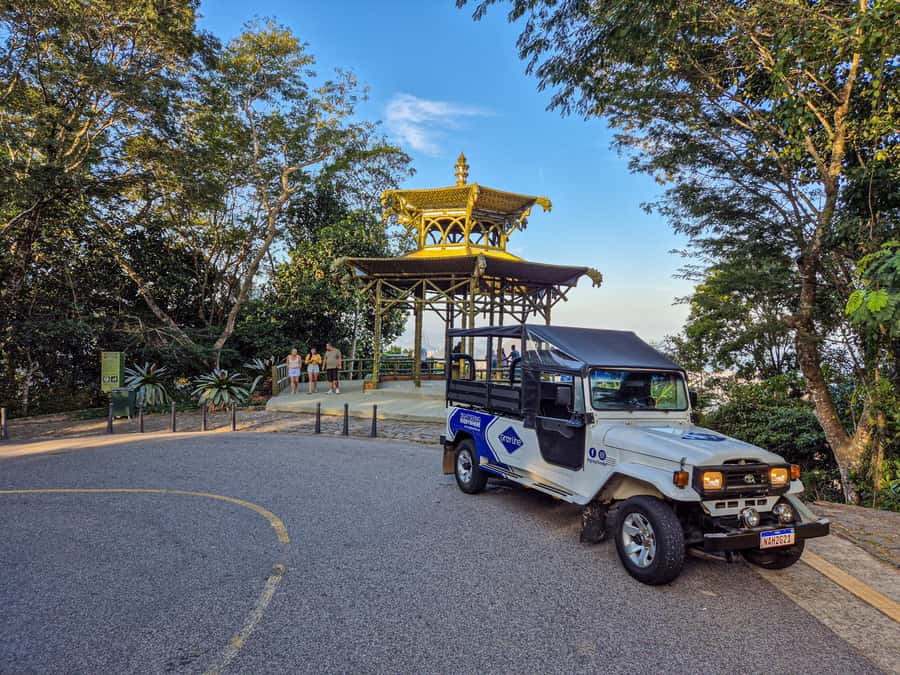 Rio de Janeiro: Guided Jeep Tour through Tijuca Rainforest - Vista Chinesa gives you Rio from the forest