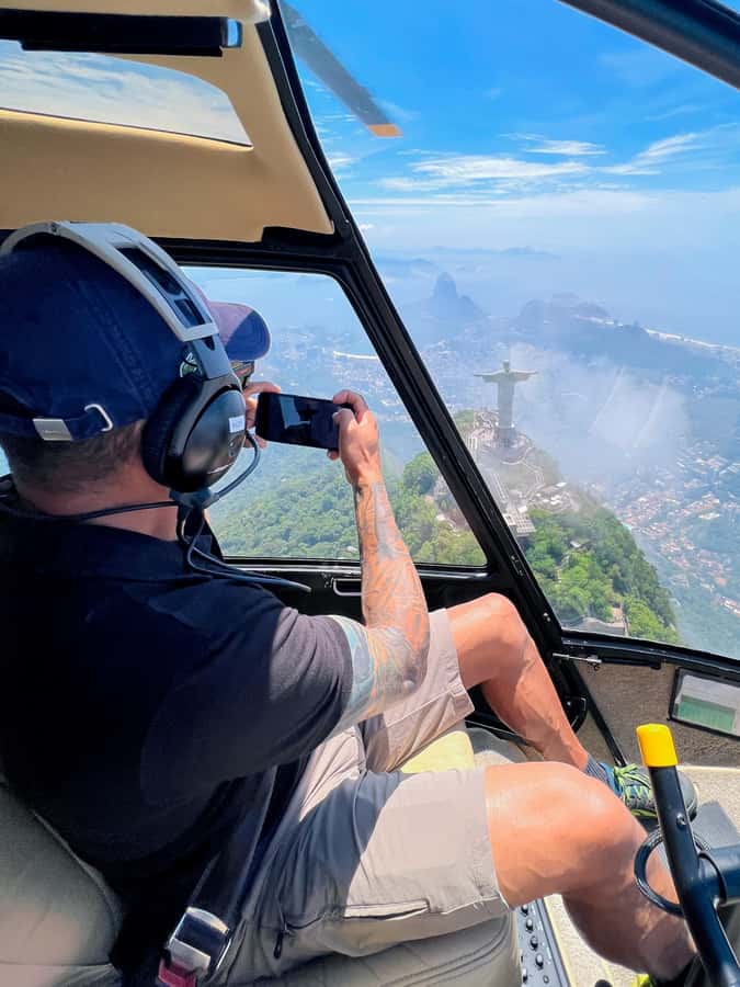 Rio de Janeiro: Helicopter Flight Christ the Redeemer 30 min - From Recreio to the first beaches