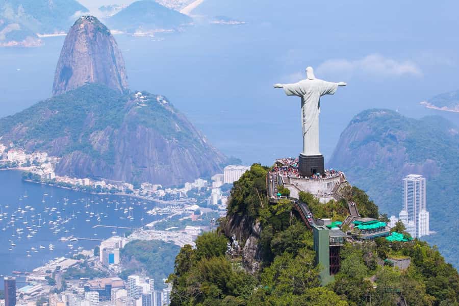 Rio de Janeiro: Rio's Icons Guided Tour with Tickets & Lunch - Christ the Redeemer Above Rio