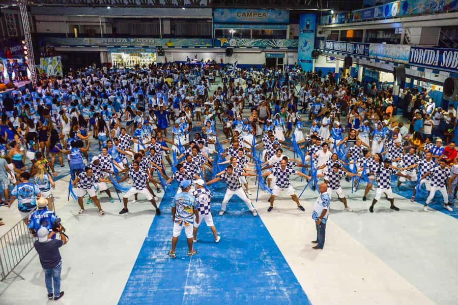 Rio de Janeiro: Samba School Rehearsal Viewing With Transfer - Entering the samba school headquarters