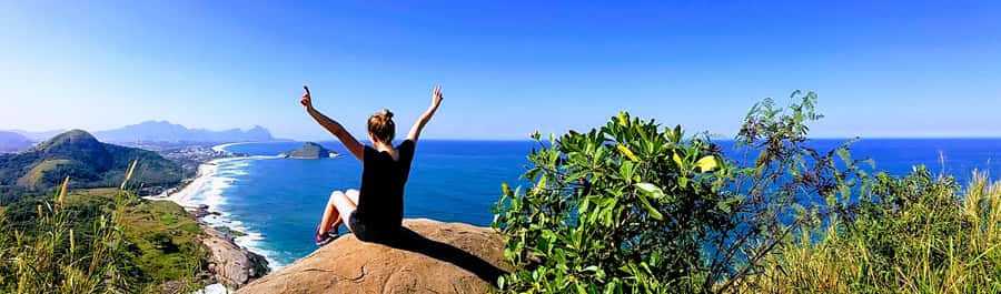 Rio de Janeiro Secluded Beaches: Hike+Swim Prainha & Grumari - The 2.8-kilometer walk to Caeté summit