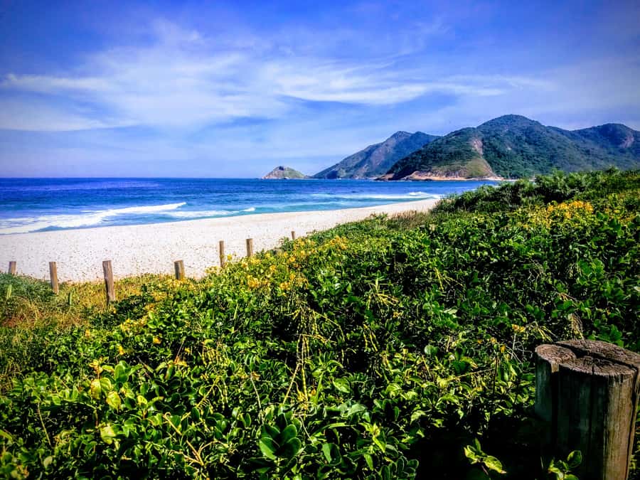 Rio de Janeiro Secluded Beaches: Hike+Swim Prainha & Grumari - Caeté summit and the Sleeping Giant view