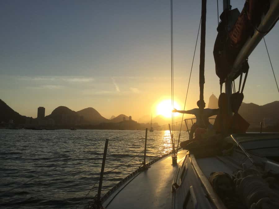 Rio de Janeiro: Sunset Sailing Tour - The first stretch across Guanabara Bay