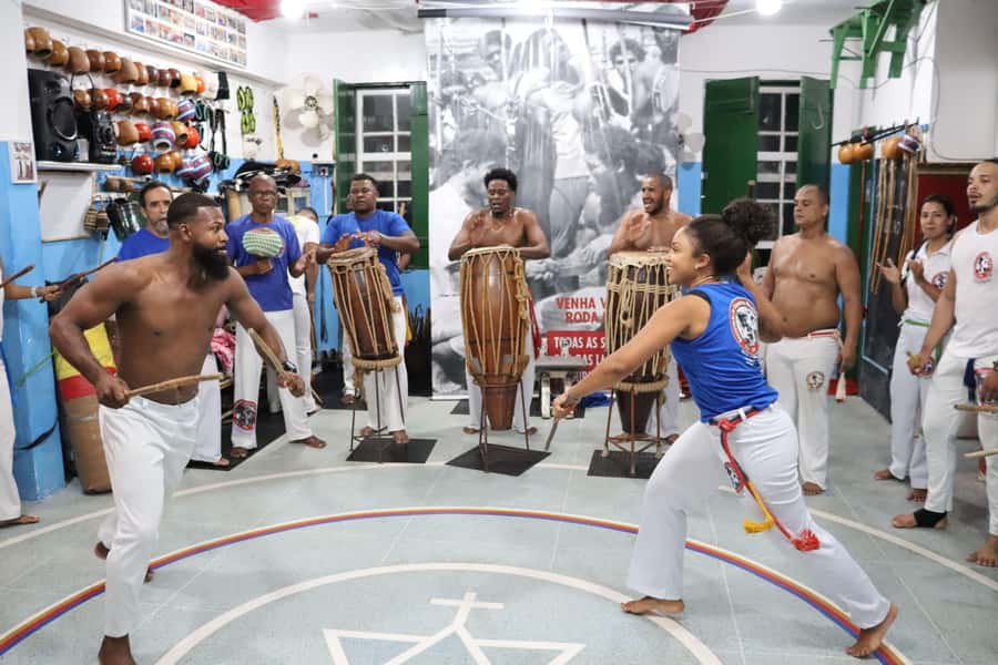 Salvador: Cultural Night of Capoeira, Samba, and Drumming - Maculelê adds sticks, speed, and acrobatics