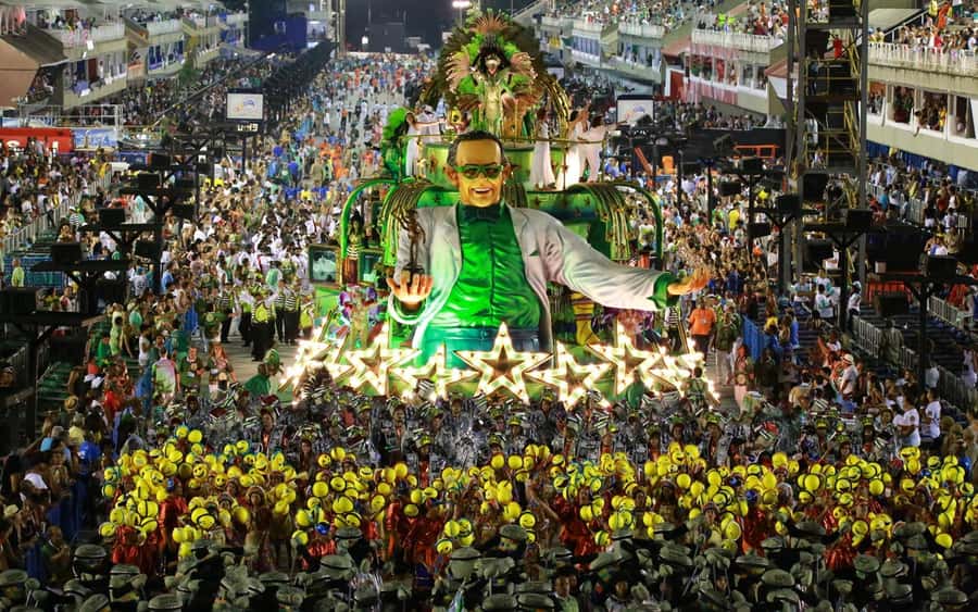 São Paulo Carnival Seating with Food, Drinks, & Transfer - What the twelve samba schools actually present