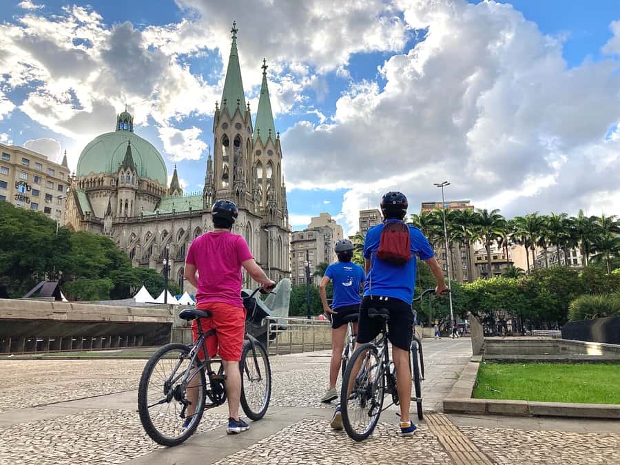 São Paulo Highlights: Culture, History, and Vibrance by Bike - Avenida Paulista, where old houses meet modern São Paulo