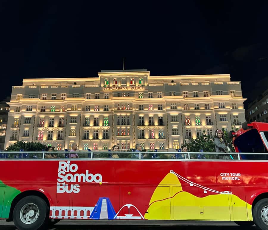 Skyline Night Tour Rio de Janeiro - Panoramic City Tour Rio Samba Bus - Starting in Copacabana