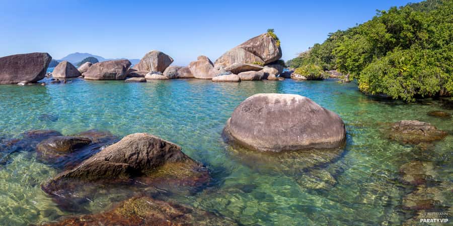 Trindade Day Trip: Nature and Sea Adventure from Paraty - Ranchos Beach is the first swim